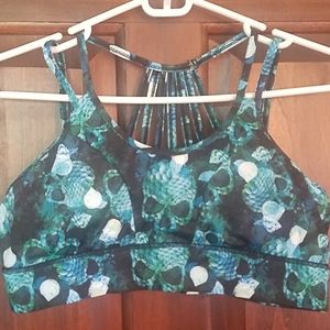 CVG Mermaid Skulls sports bra